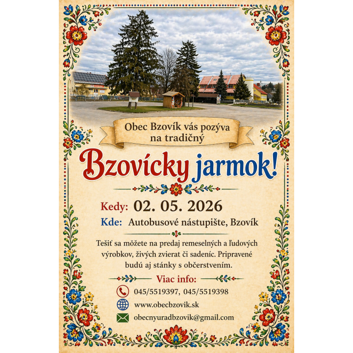 Menšia fotka pre článok Pozvánka - Bzovícky jarmok 2.5.2026